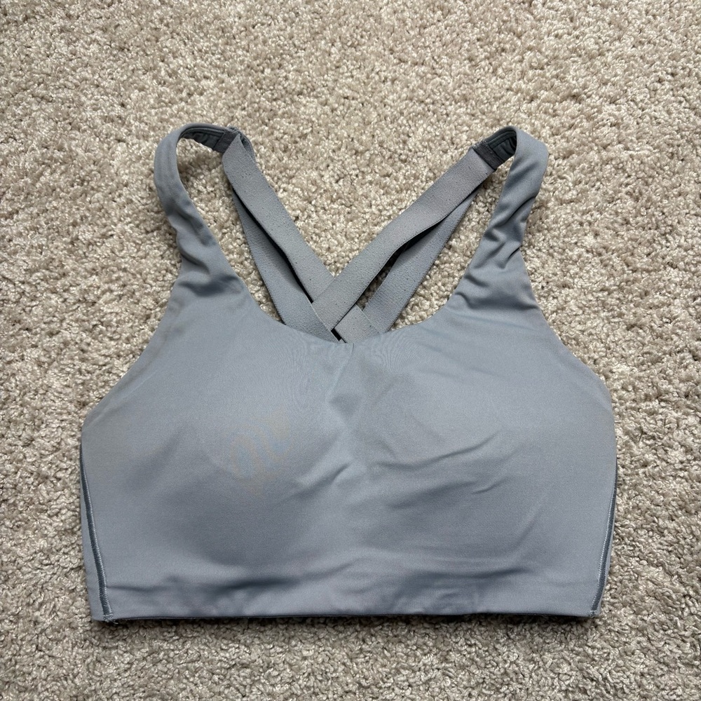 lululemon athletica Gray Cross-Back Sports Bra